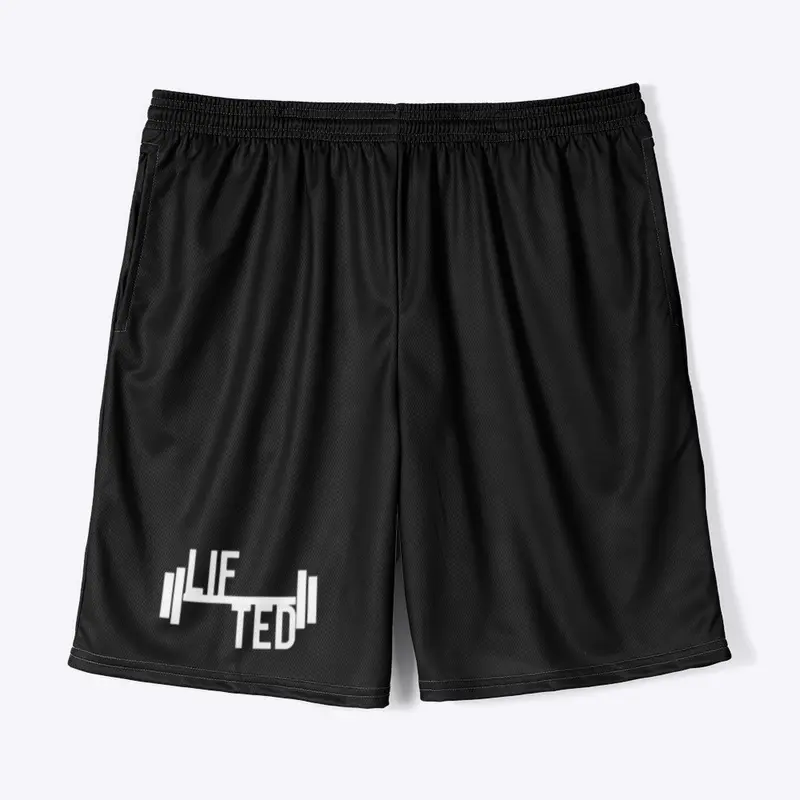 Lifted gym shorts and personal wear